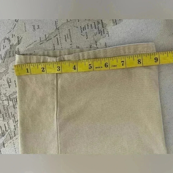 Pilcro Wide Leg Carpenter Khaki Canvas Pants Size 27 EUC - Picture 8 of 9